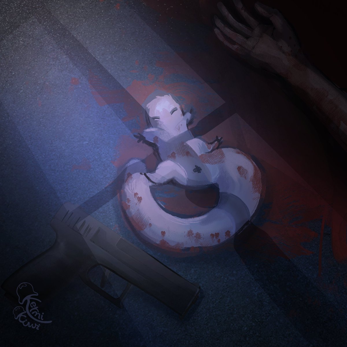 kermikiwi23's tweet photo. I don't think the gun was a good idea.....

#witchhatateiler https://t.co/8LLPcUeT6k