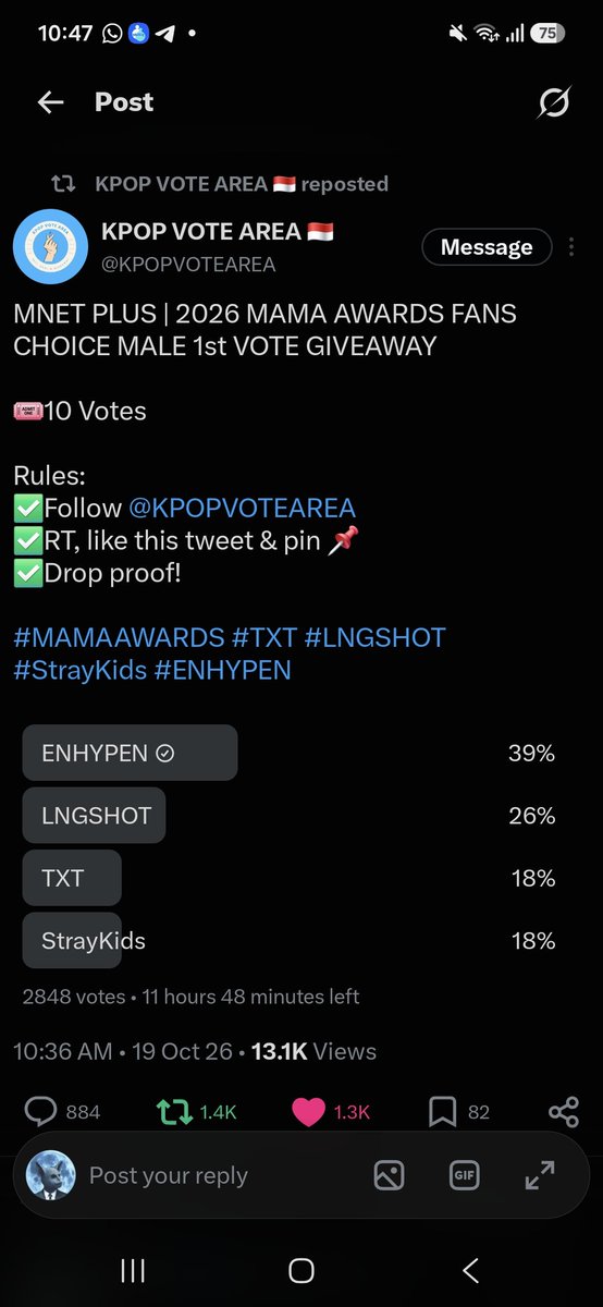 blackcherryomi's tweet photo. @KPOPVOTEAREA For #ENHYPEN #2026MAMAVOTE https://t.co/t9FNSxO51P