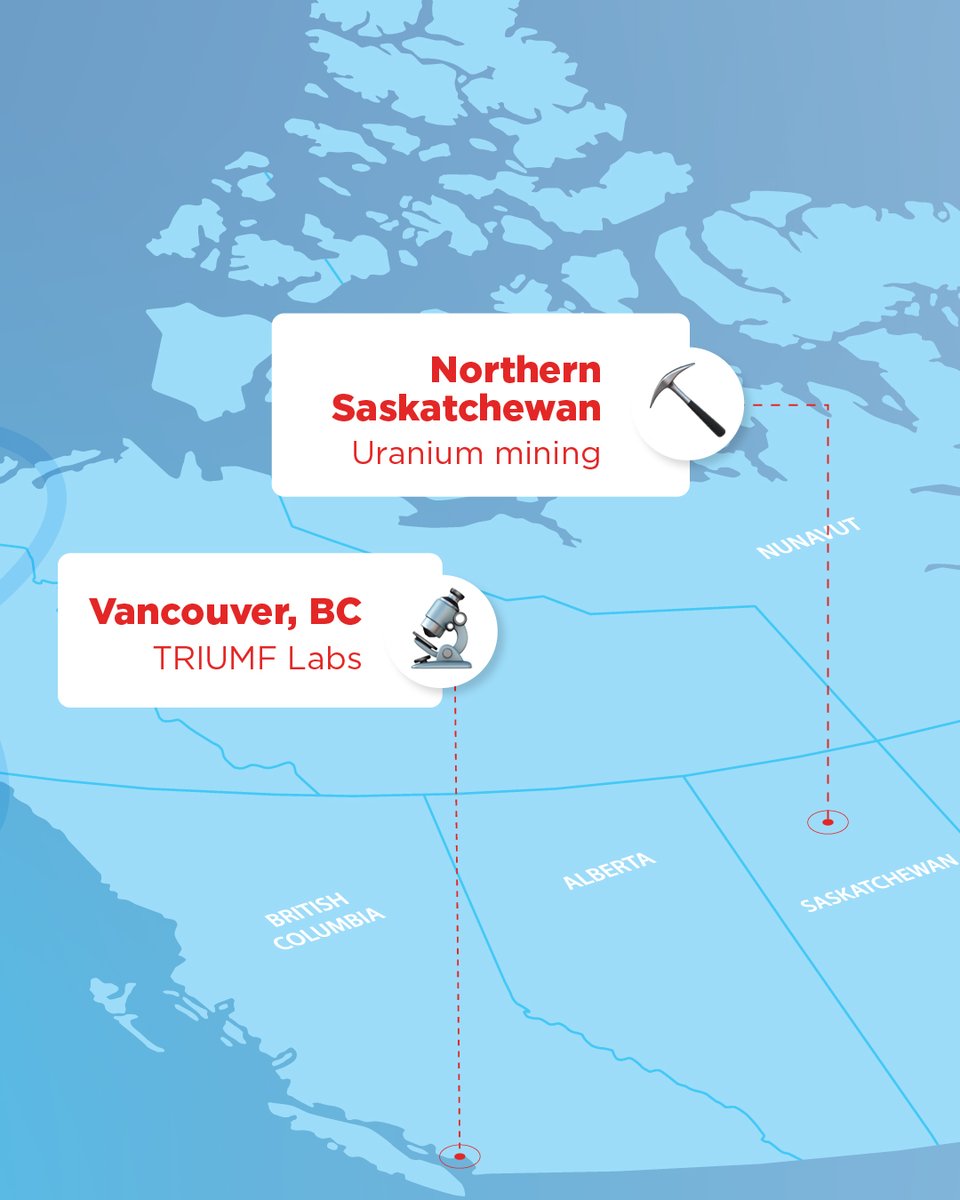 Bruce_Power's tweet photo. Nuclear science is Canadian science. 🍁

From uranium mining to research, innovation and nuclear generation across the country, Canada’s nuclear footprint reaches further than you might think.

This #NuclearScienceWeek, we’re going Canadian. Follow along as we explore how nuclear science is powering communities, advancing innovation and contributing to the fight against cancer.

#NuclearSciWeek #KnowNuclear #LoveNuclear #NuclearEnergy