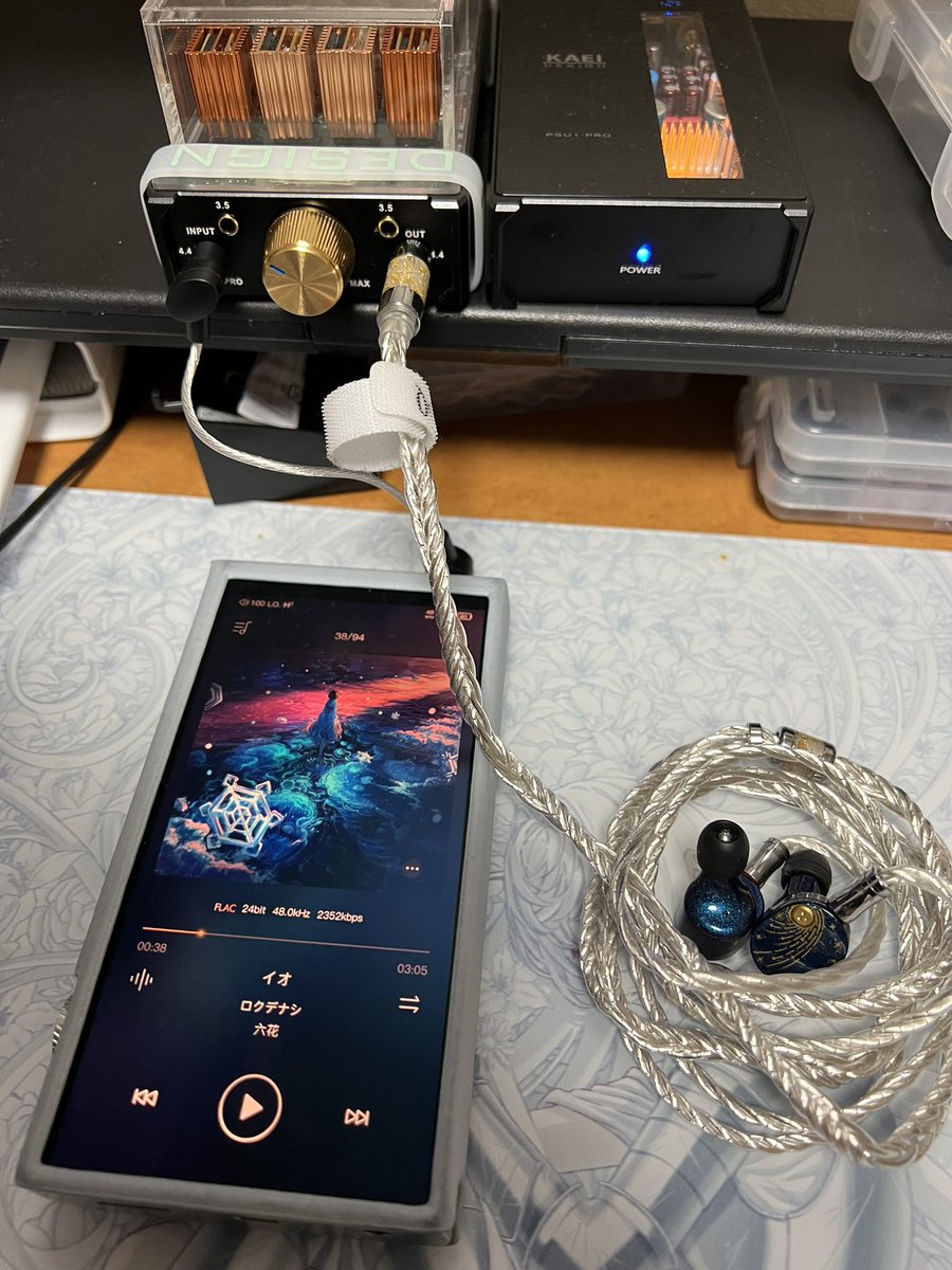 air0bg's tweet photo. 夜オデ

今日はｽﾃﾗﾘｽ
TAP1-PROとPSU 1-PROのパワーでぶん回すと澄んだ高域と明瞭なヴォーカルで心地よい
イヤーピースはREVJETが個人的には良きです。 https://t.co/AIcVyDIxgT