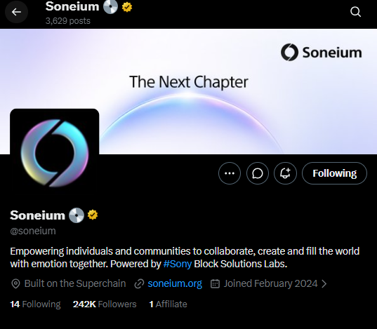 SurfLayer's tweet photo. The Next Chapter Is Coming Soon👀

A new chapter is on the horizon for @soneium
Stay tuned. The next move starts here

Keep building with Soneium on SurfLayer👇
- GM Soneium💿: https://t.co/QI72cuhbch
- Vote for Soneium💿: https://t.co/rFSSh78TCX https://t.co/5L6FHDLYgA