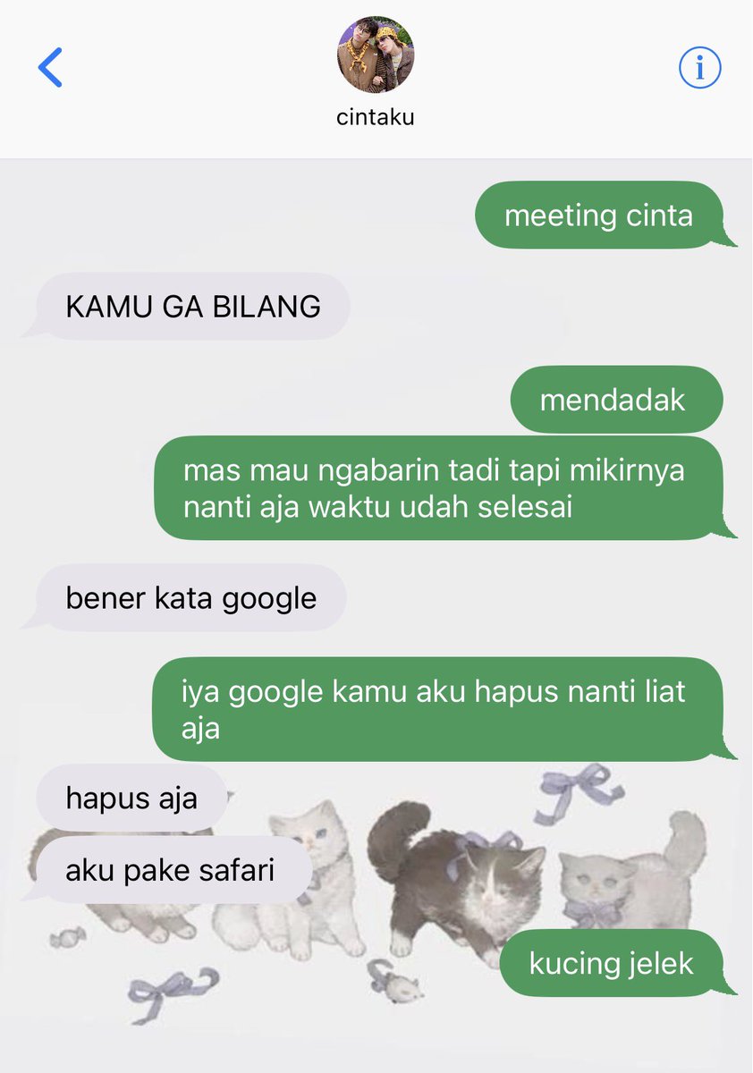 skynaninina's tweet photo. SkyNani AU

spill isi chatan sama pak suami dosen yang apa-apa ngandelin google.

(part of Dosen Galak) https://t.co/Qqq9EU9loy