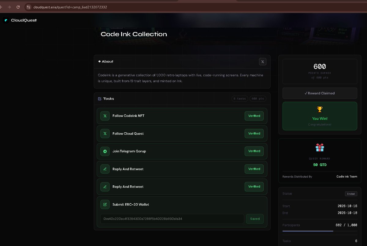 bashadrian's tweet photo. @Codeinknft I get GTD from CQ; why not from Eliq?

0xE40c220AC4f3264300a7266F5b40026b890E1E34 https://t.co/Z1COotqNXn