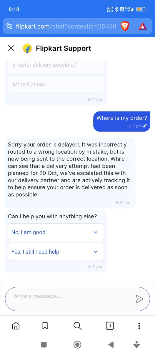mensutrapro's tweet photo. @Flipkart had the guts to collect our money during BBD but not the guts to deliver our orders! 🤬 Thousands of customers are suffering. Boycott Flipkart. Stop rewarding a company that takes customers for granted. Let’s make our voices impossible to ignore! #BoycottFlipkart https://t.co/aGr044GqX2