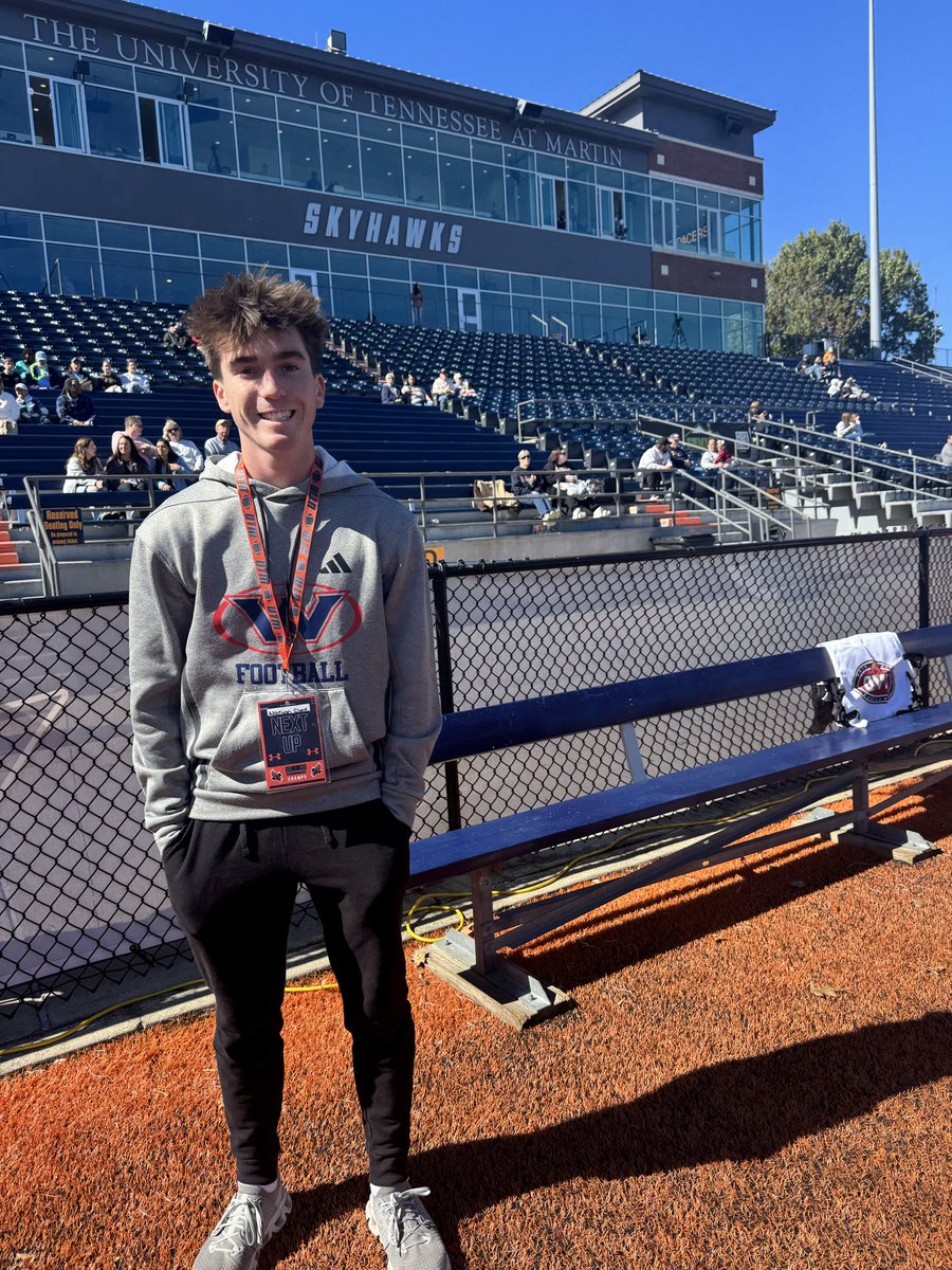 addison_cline27's tweet photo. Had a great time @UTM_FOOTBALL this weekend! Looking forward to being back soon! 
@__Chunter @CoachLeno_UTM @WEST_FB_Recruit @BC0027 @JamesWilhoit25 @jkicker19 @CoachMiller_12 @tysonsiebe60 @thac62 @5StarPreps @CSmithScout @KohlsKicking @KohlsHighlights https://t.co/qw3M4hC7Or