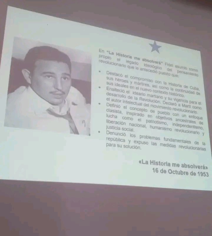 Roilancu1's tweet photo. En la Conferencia Provincial "Por el equilibrio del mundo", en la Universidad de la Habana, impartí el tema "La educación martiana y fidelista: camino a la emancipación". 
En vísperas del Día de la Cultura Nacional volvamos a Martí y a Fidel.
#PlazaEnElCorazón 
#CubaEsCultura https://t.co/jb5fR2KqjD