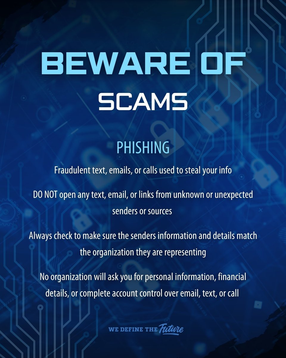 CSUSBNews's tweet photo. 🤖 #AI is changing how we learn, work, and connect. Staying informed means thinking critically, making thoughtful choices, and protecting yourself. 

Explore these reminders and share them with someone who could use them.🤘🌐 

#CybersecurityMonth #Cybersecurity #StaySafeOnline https://t.co/kHC7WoCxxQ