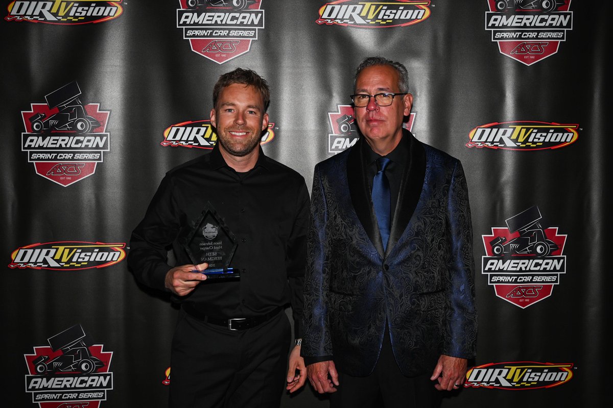ASCSRacing's tweet photo. ➕Jason Johnson Hard Charger Award

Passing a Series-high 77 cars through the course of 2026, @BergmanRacing received the honors Sunday night! https://t.co/Cx82v3mPix