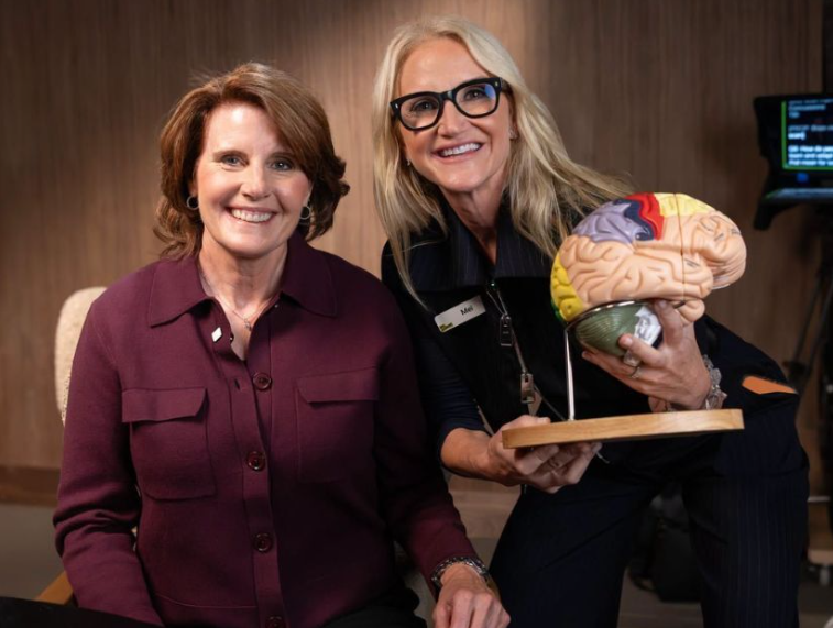 GenomeBC's tweet photo. It’s great to see Dr. Lara Boyd, our feature guest from last year’s live episode of “Nice Genes” featured on the @melrobbins podcast! 

Lara is a neuroscientist who shares fascinating insights into music and its incredible effects on our brains.

🎧 Give the episode a listen: https://t.co/gzb4oY4kZl

 #Neuroscience #BrainHealth #MusicAndBrain #PodcastEpisode #MelRobbins