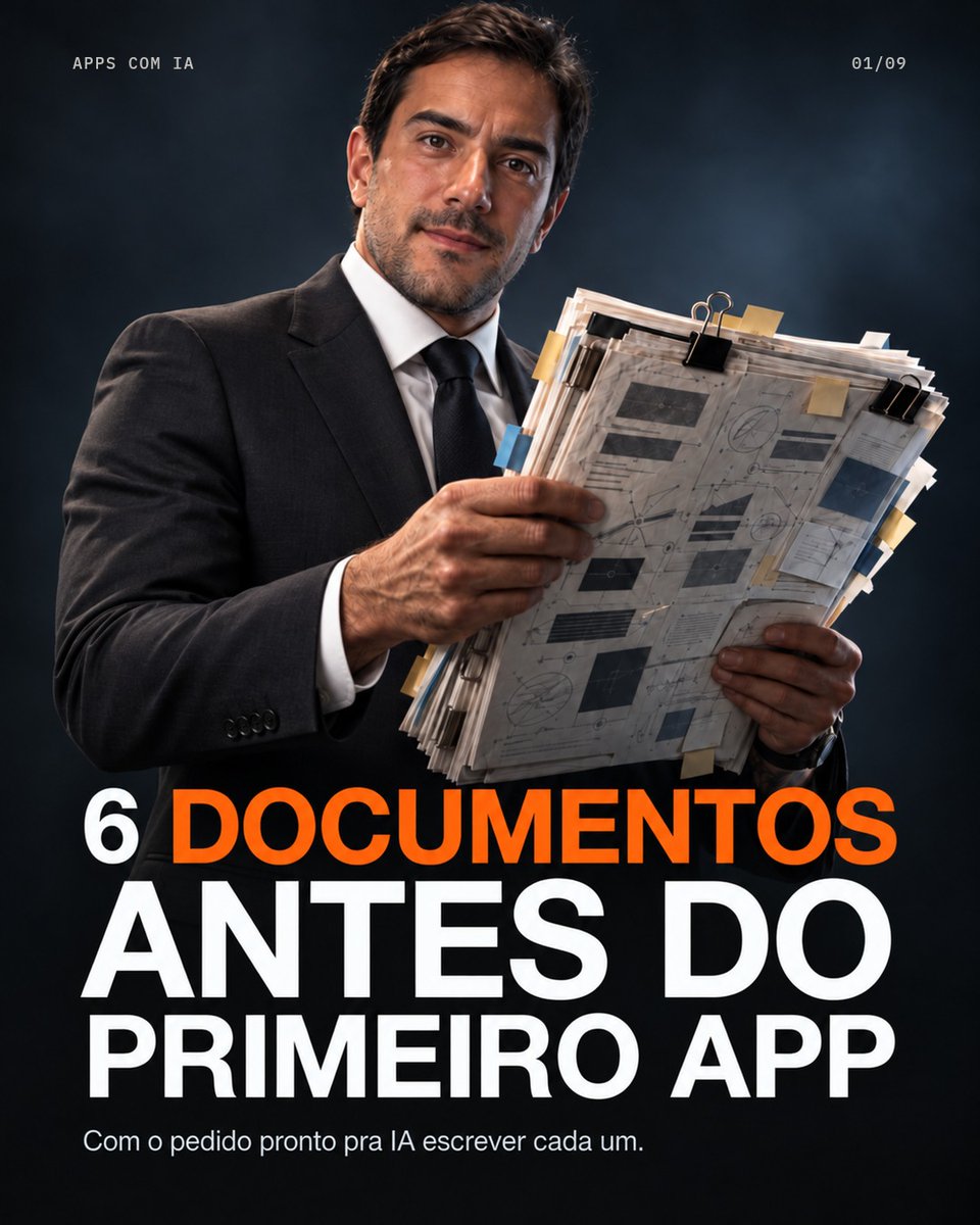 weare_webstar's tweet photo. Antes de pedir um app para a IA, escreva 6 documentos: PRD, TRD, fluxo, design, back-end e plano.

Nas imagens, o pedido pronto pra IA escrever cada um. Funciona no ChatGPT, Claude ou Gemini.

https://t.co/0GcpLNoS9G https://t.co/FforKWkvDj