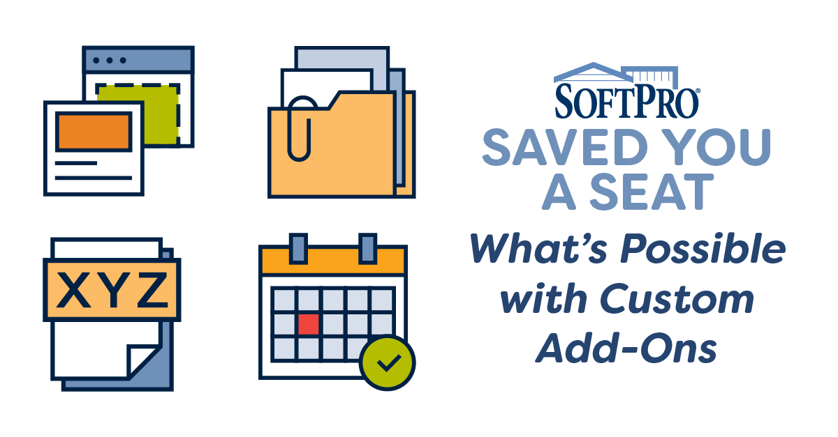 SoftProSoftware's tweet photo. Join us TOMORROW, 10/20 at 11:30 AM ET for Ep 74 of #SoftProSavedYouASeat. We'll show you how our newest custom add-ons can improve your efficiency and demonstrate how you can easily update add-ons through the SoftPro Documents Portal. Save your seat now: https://t.co/QqjIofEAEB https://t.co/2IW7CCVS0p