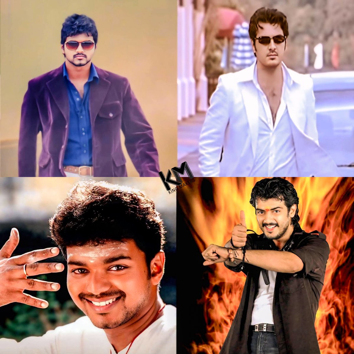 KingMak750's tweet photo. Thalapathy Vijay sir brought the Billa-style swag of AK sir into Villu, while AK sir delivered the Thirupathi-style mass of Vijay sir in Thirupathi! 🔥❤️

Two stars, two iconic films, and a beautiful exchange of mass moments! Thala 🤝 Thalapathy

#AjithKumar #ThalapathyVijay #ThalaThalapathy