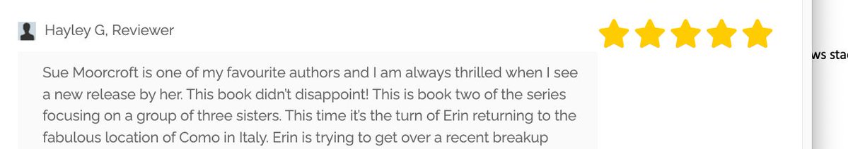 SueMoorcroft's tweet photo. Thanks to Hayley G reviewer on NetGalley!

#SecretsOfAWinterEscape is up for preorder now: https://t.co/ABa5Fen5vi https://t.co/JDnrTyZsVY