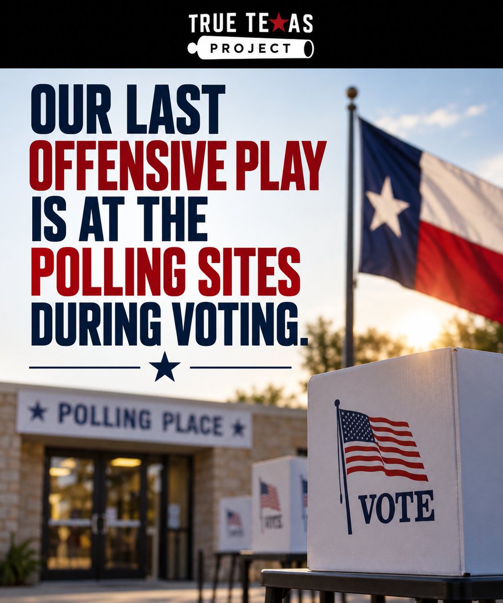 TrueTXProject's tweet photo. Show up. Vote. Win. 🇺🇸
#TrueTexasProject #VoteTexas https://t.co/EZhR9QJiBn