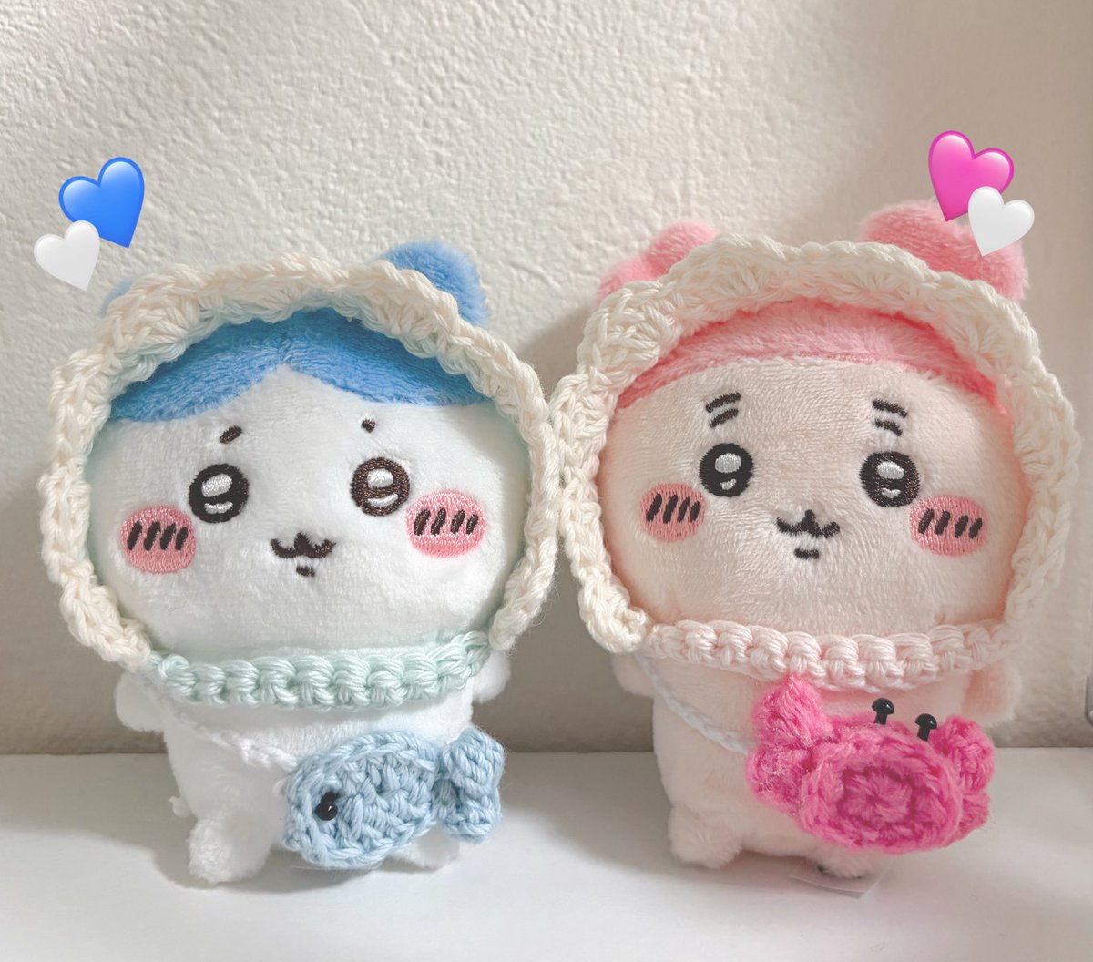 mjywr_'s tweet photo. ハチカニちゃんおそろいボンネット💙🩷🎀 https://t.co/RJMwQmOX4J
