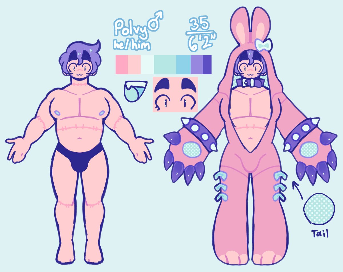 goopimeltz's tweet photo. meet polvy! a guy raised back from the dead and is obsessed with cute and soft things. he also has a thing with slimes and loves to use them for his own "experiments"

i hope youre looking forward seeing him ^_^ https://t.co/mHqSUIjQ0Y