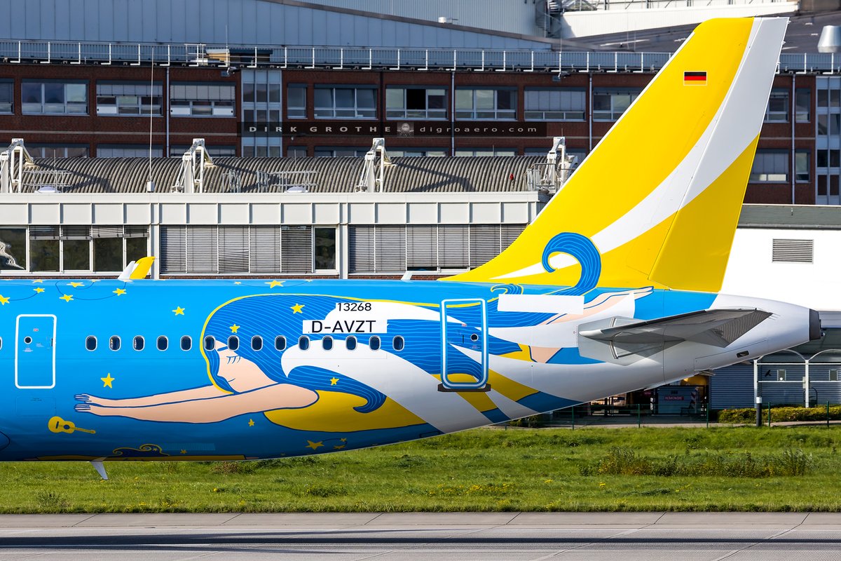 digro65's tweet photo. Long awaited and finally out of the paint hangar at Airbus Hamburg, the @CebuPacificAir "Dreamer Plane" A321neo RP-C4137 in the 30th anniversary livery.
Created by Cebu-based artistic studio @happygaraje , featuring signature colors of sky blue, ocean blue, sunny yellow, and tropical green. The special livery was unveiled last February 2026 at the Singapore Airshow to celebrate the airlines three decades of making air travel accessible to all Filipinos.