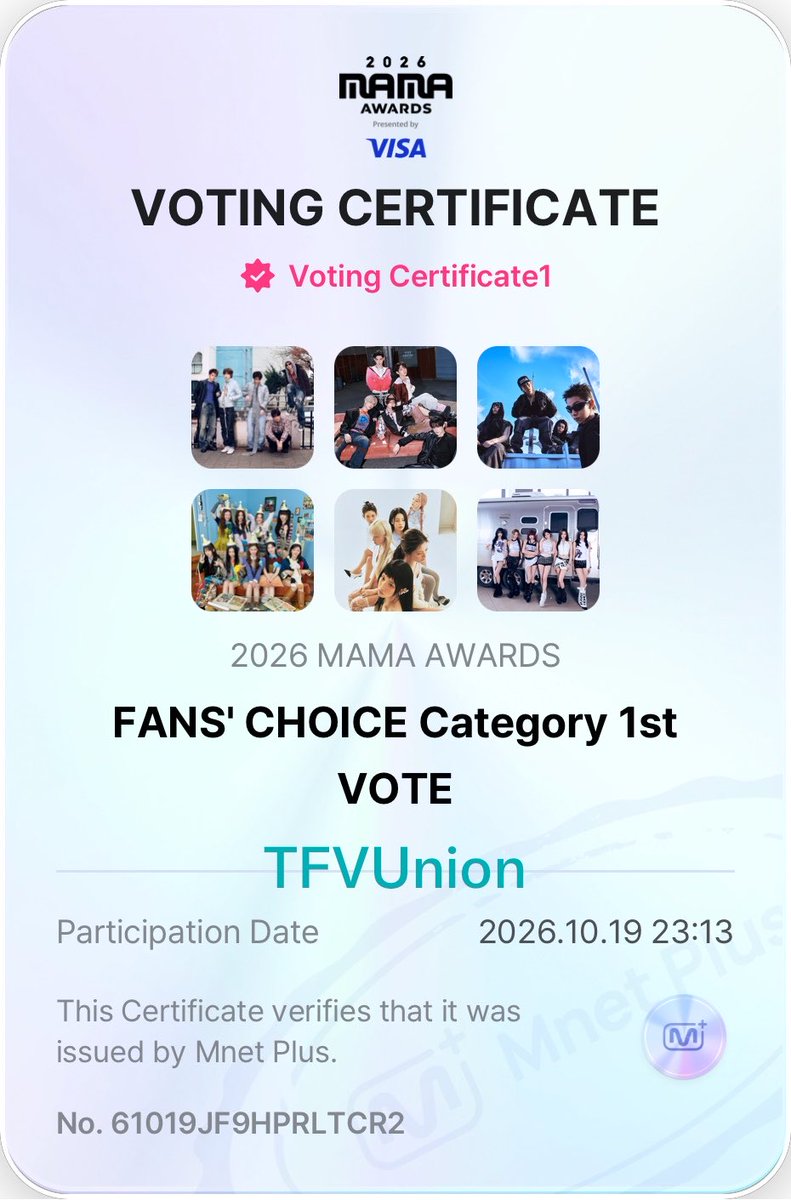 TFVUnion's tweet photo. MAMA FANS’ CHOICE ROUND 1 DAY 9

ONCEs, this is the best gift we can give TWICE for their 11th anniversary! 🍭

✅ Female: TWICE, NMIXX, BABYMONSTER
✅ Male: AND2BLE, CORTIS, LNGSHOT

🎯 1000 PROOFS ‼️

Please share your voting proofs with watermark & tags! Please check the artists you are voting for! 🙏

1 TWEET/RT = 1 VALID VOTE
I vote for #TWICE at #2026MAMAVOTE

TWICE 11TH ANNIVERSARY 
#트와이스와_빛의_시간을_건너
#One_In_A_Mi11ion