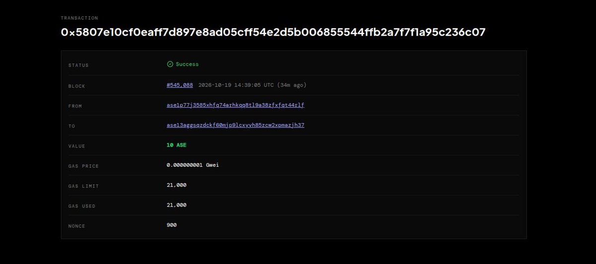 Tharindupht's tweet photo. 🎉 MYA 2X TESTNET ASE REWARDS SENT! 🚀

Hey Asentum Community! 👋 Thanks for supporting MY ASE ($MYA)!

✅ 5 ASE → 10 ASE sent
✅ 1 ASE → 2 ASE sent
Rewards delivered as promised! 💛 Let's grow MYA together and reach the bonding milestone! 🔥💎

@Asentum https://t.co/7rVzVmeAHa