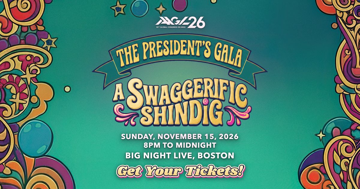 AAGL's tweet photo. Put on your grooviest threads &amp; come boogie with us at the President’s Swaggerific Shindig Gala on Sunday, Nov 15th at #AAGL26! Show your Shindig ticket at the AAGL booth to receive a groovy accessory to complete your far out look. Buy your tickets today https://t.co/dmsbm9EZSa https://t.co/W3rQM3beLR