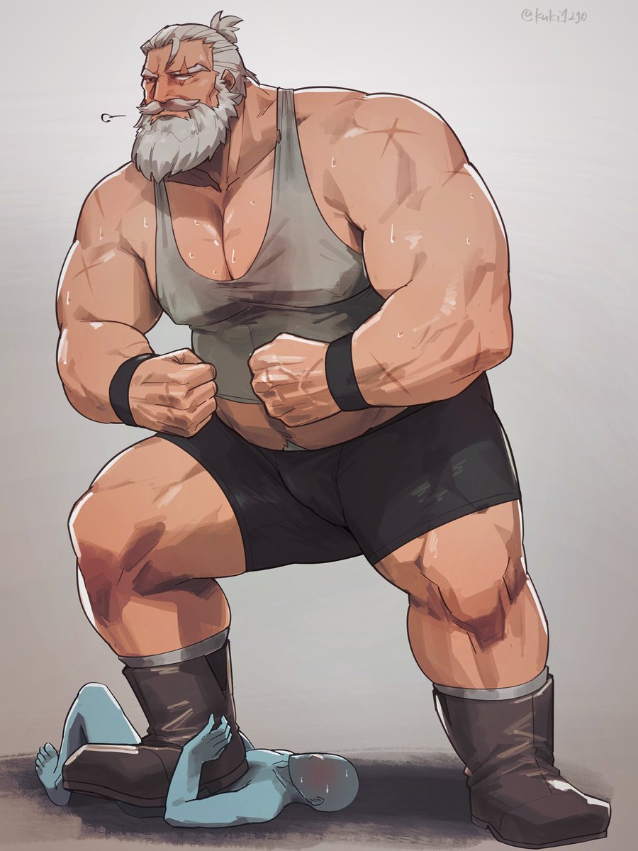 gabel256's tweet photo. Does this count as a kinktober entry? Reinhardt stomping on a good boy 🦶

🎨by the amazing @kuki1210 https://t.co/M7vK2Nl024