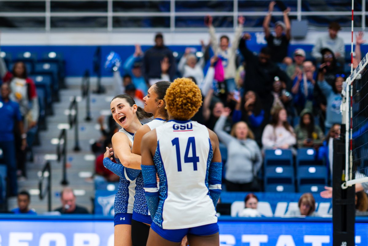 GSU_Vball's tweet photo. Mentally still here 🎞️

#LightItBlue | #Elevate https://t.co/VNBsLB6YaH