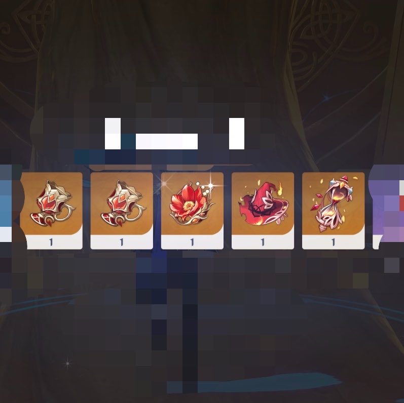 flamedawns's tweet photo. diluc’s  itinerary  for  today,⠀ monday:⠀humiliation.

first  time  obtaining  five  artifacts.⠀but  it’s  bull  and  s—┈,⠀a—┈  and  hole,⠀and  an  abomination. https://t.co/SyFvCjL621