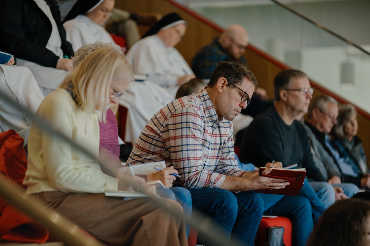 AquinasKC's tweet photo. The launch of Aquinas KC was beautiful. Catholics, Protestants, all coming around our common doctor to answer hard questions from our secular age. Thanks to @MattMBarrett &amp; Dominic Legge @dominicanfriars, and moderator @cajetancuddy. Great breakouts too! https://t.co/mDBVFhq42a