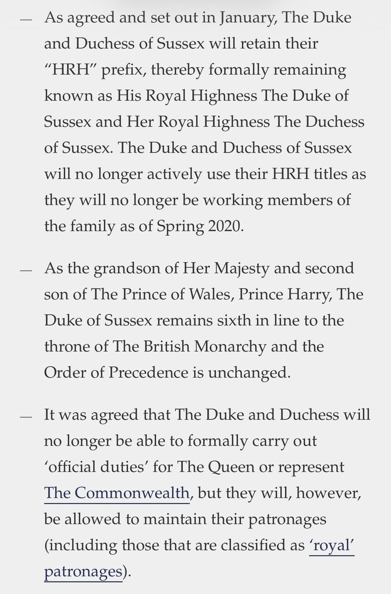 unreMARKLEble's tweet photo. #HarryandMeghan have some of the most selective and revisionist memories I’ve ever seen. Before you send a minion to complain about your non-role and how you never agreed to it, make sure there’s not a whole ass page on your website laying out the terms of your AGREEMENT. FRUKKIN LIARS. I cannot. #MeghanMarkle #PrivateCitizenMeghanMarkle #PrivateCitizenHarry