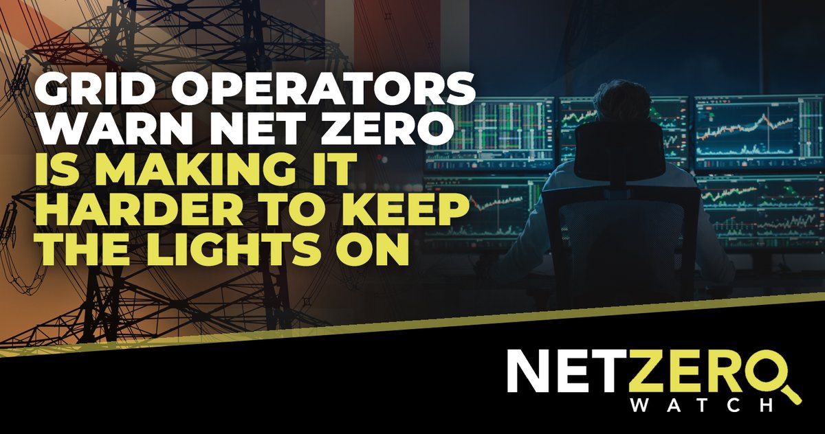 NetZeroWatch's tweet photo. A new independent review has found employees at Britain’s electricity grid warning that the net zero transition is making it harder to keep the lights on

The investigation found “high levels of stress and concern” among grid operators “given the challenges of the net zero transition and increased reliance on renewables” and a “significant disconnect” between control room staff and executive leadership.

#CostOfNetZero
