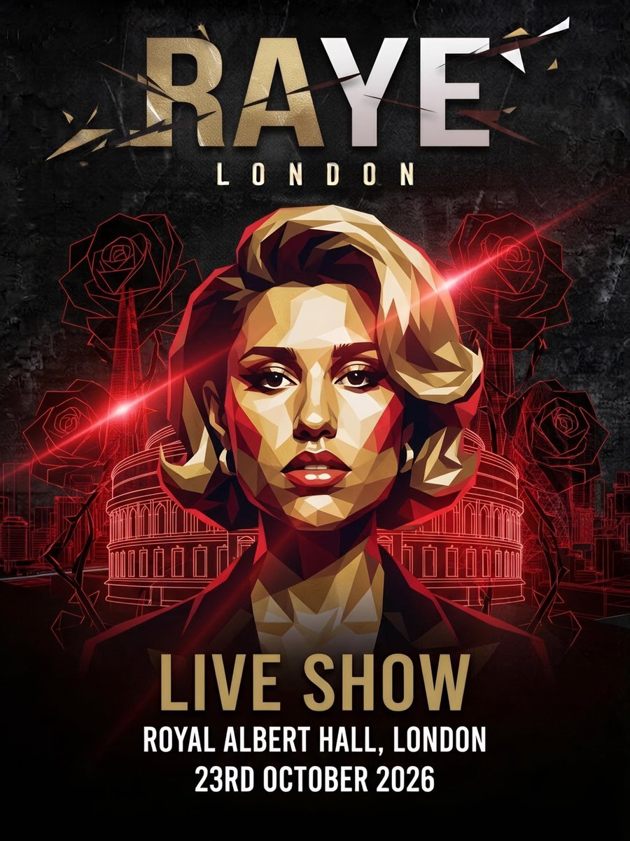 LuxAfrique's tweet photo. Bringing her unmatched vocals and a powerful cinematic live performance to one of London’s most historic stages, RAYE is set to headline the Royal Albert Hall this October.

VIP TICKETS: https://t.co/TGTWT0ESrg

#RAYE #RoyalAlbertHall #VIPHospitality #LondonConcerts #LuxAfrique https://t.co/Ddv9RnqBj1