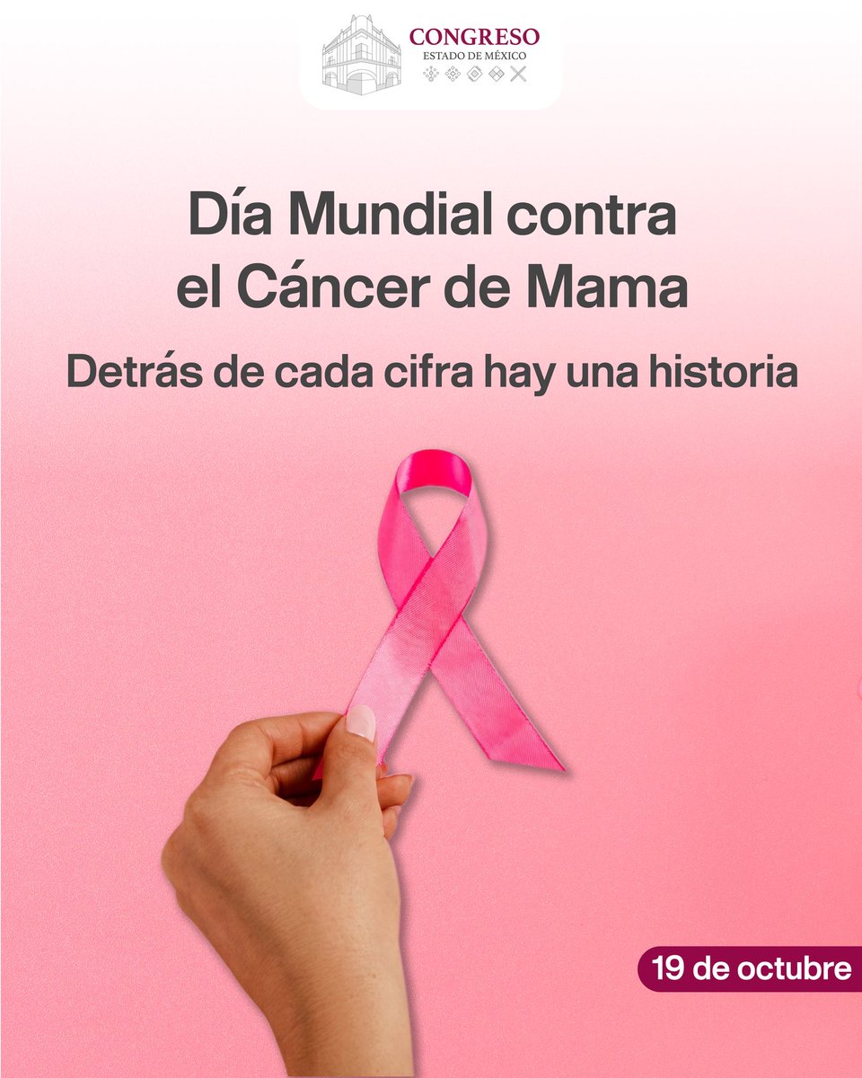 CongresoEdomex's tweet photo. 🎀 Hablar del cáncer de mama es hablar de vidas, familias, desafíos y del derecho a recibir atención médica oportuna y digna. 

Esta enfermedad representa un importante reto de salud pública. 

Por ello, es fundamental fortalecer la prevención, el acceso al diagnóstico y a los tratamientos, así como el acompañamiento físico y emocional de quienes atraviesan esta enfermedad. 

💗 En el #DíaMundialContraElCáncerDeMama recordamos que cada persona merece ser escuchada, atendida y acompañada con respeto y empatía. 

👉 Desliza, infórmate y comparte.

 ¡La información también puede marcar la diferencia! 

#OctubreRosa #CongresoEdomex