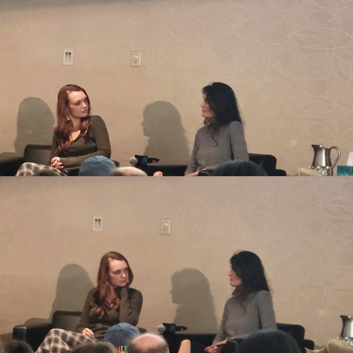 BadWolfKaily's tweet photo. Get you a ship that looks at each other the way Lyne and Jess do. #Talder #MotherlandFortSalem #CitydropCon https://t.co/dHl0jlTkLx