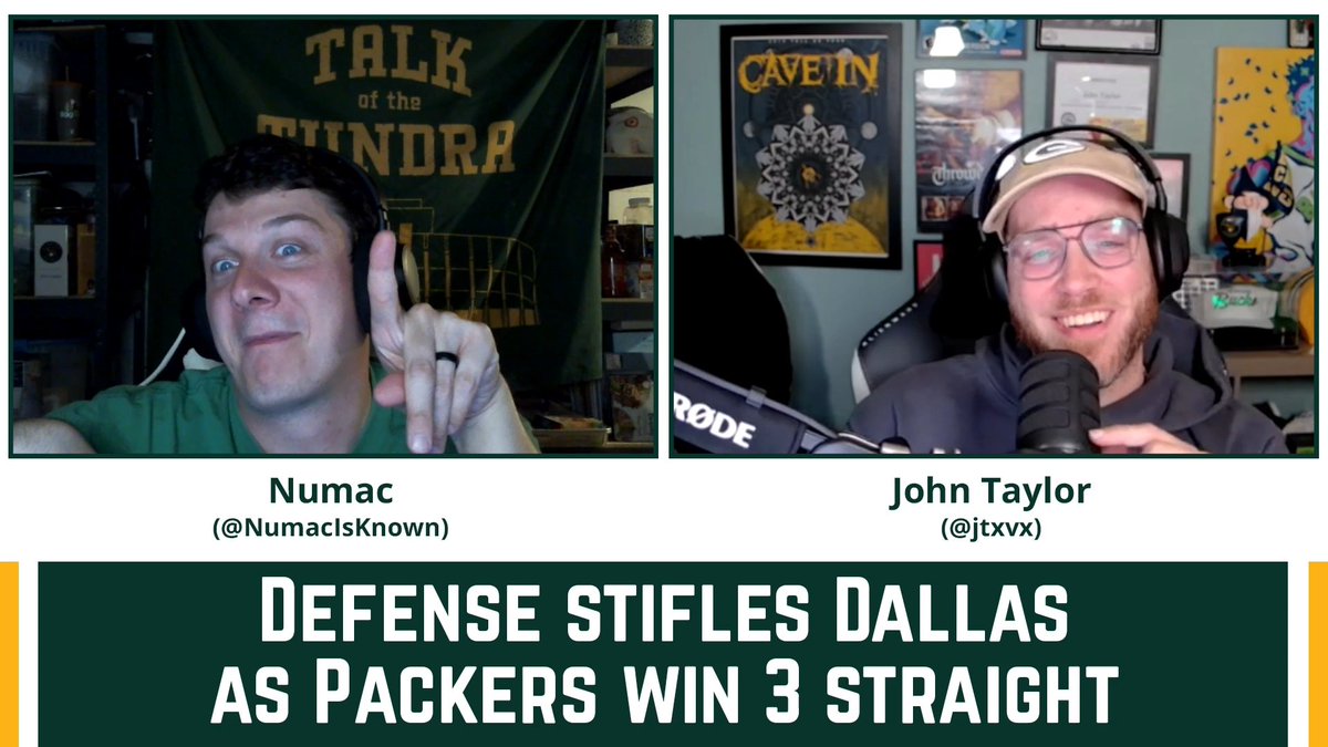 PackersGSPN's tweet photo. The Packers are going streaking! Winners of 3 in a row, GB's defense manhandled Dallas on SNF. @NumacIsKnown and @jtxvx praised the defense and talked about the offense finding its rhythm on TOTT!
🍎 https://t.co/Ip7XlZdbiA
🟢 https://t.co/oiIJxatPuK
▶️ https://t.co/EhtSGIlhRB https://t.co/SEkhzOBoQq