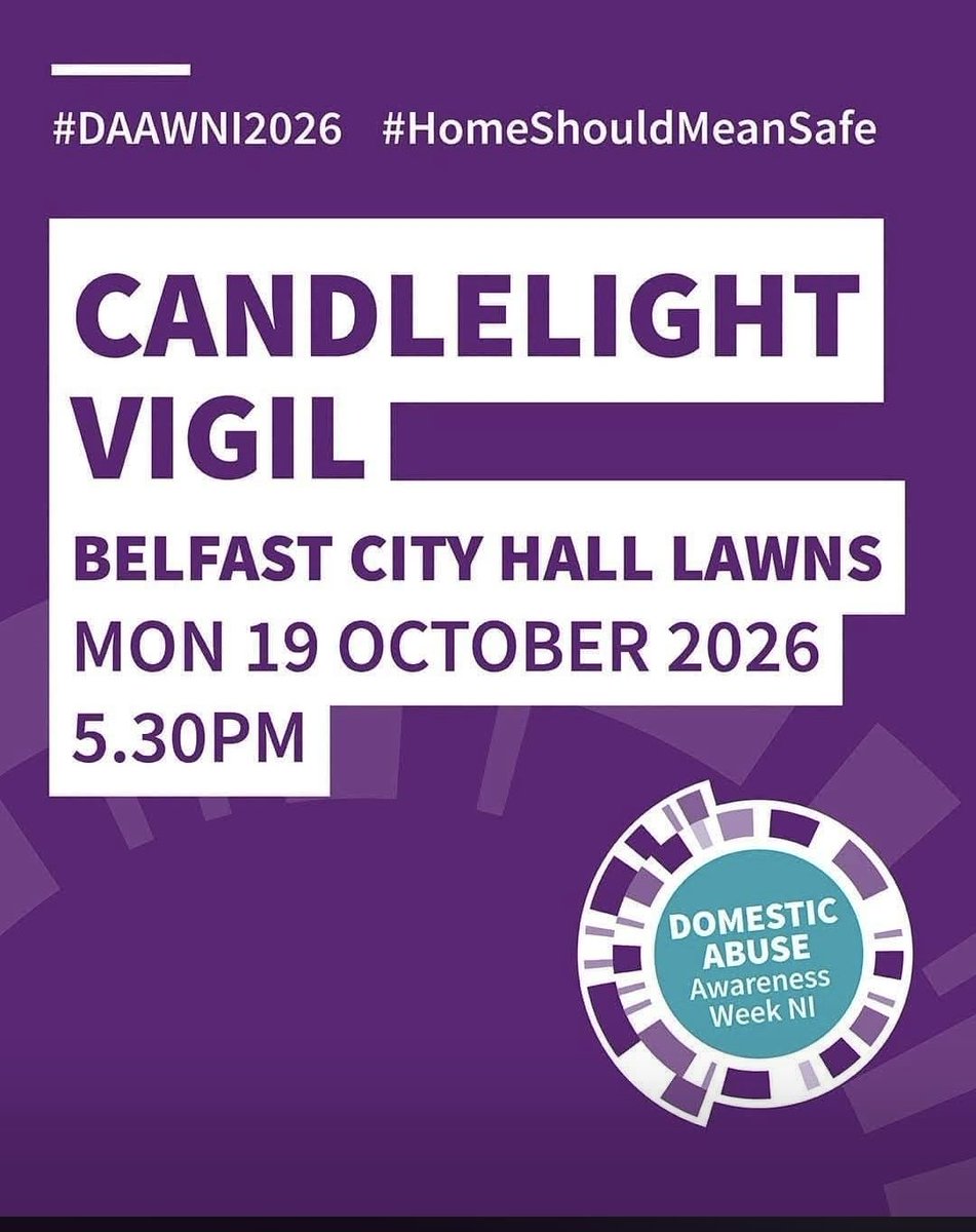 MensAdvisoryP's tweet photo. Join us tonight at a candlelight vigil as we work with the NIHE to support victims. Domestic abuse awareness week ensures more people understand that there can be no excuse for domestic abuse and that #homeshouldmeansafe
for everyone; men,women and children.
@kellyandrews149 https://t.co/7MdVKMztb1