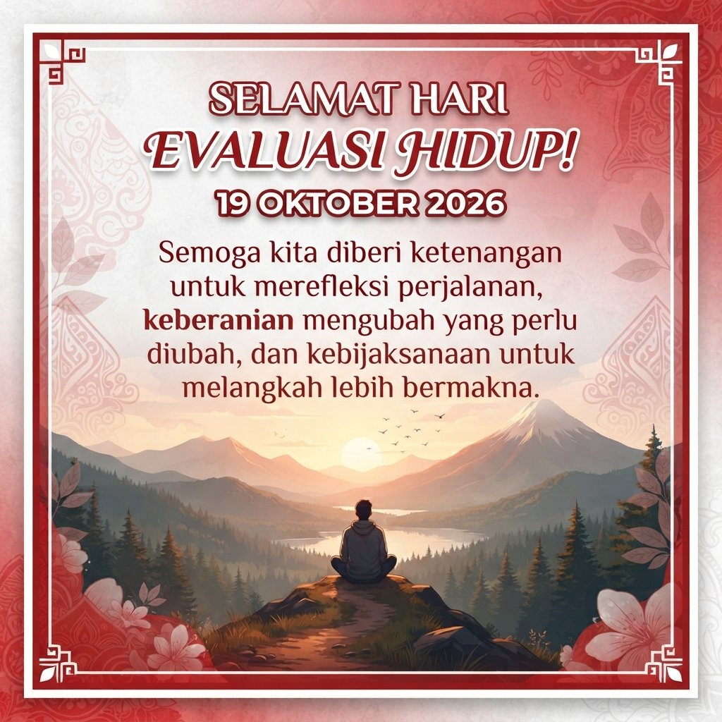 cakgoerih's tweet photo. Selamat Hari Evaluasi Hidup!

#EvaluateYourLife
#CAKGOERIH
#RakyatAdalahRAJA
#IndonesiaBerdaulatAdilDanMakmur
#WorldPeace
#Berani
#LuruskanNiatSucikanHatiDanPikiran

https://t.co/f3ED3PEPGa
https://t.co/rarVXcbHwI https://t.co/pdQDM8Yk0w