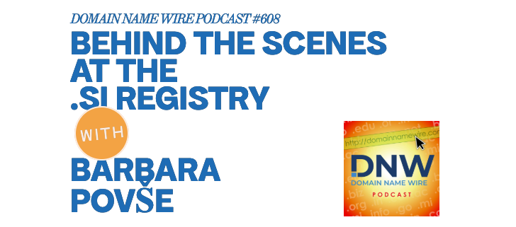DomainNameWire's tweet photo. Behind the scenes at the .si registry - DNW Podcast #608 -  https://t.co/GphnMdOLsM https://t.co/yT8EYLGCRN