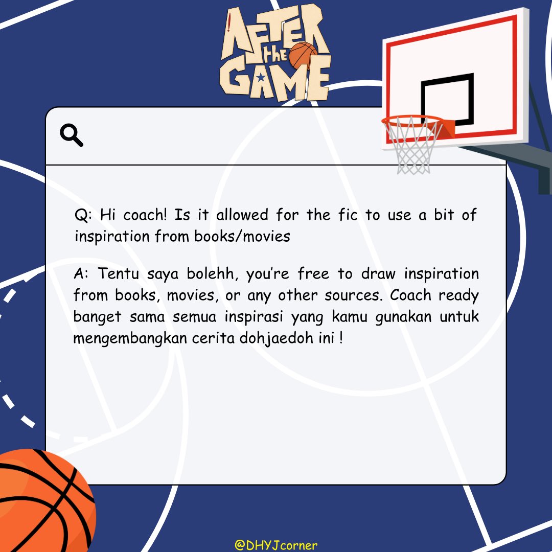DHYJcorner's tweet photo. 𝘼𝙨𝙠 𝙔𝙤𝙪𝙧 𝘾𝙤𝙖𝙘𝙝𝙚𝙨 📢

#AfterTheGame #DHYJcorner https://t.co/0lrvTPFlYL