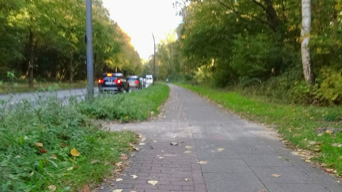 reinhartlinke's tweet photo. Im Dunkeln über vierspurige Straßen wieder ins Büro, über ausgebesserte Radwegteile nachmittags zurück. #strava #rennrad https://t.co/KV9qTvobdk