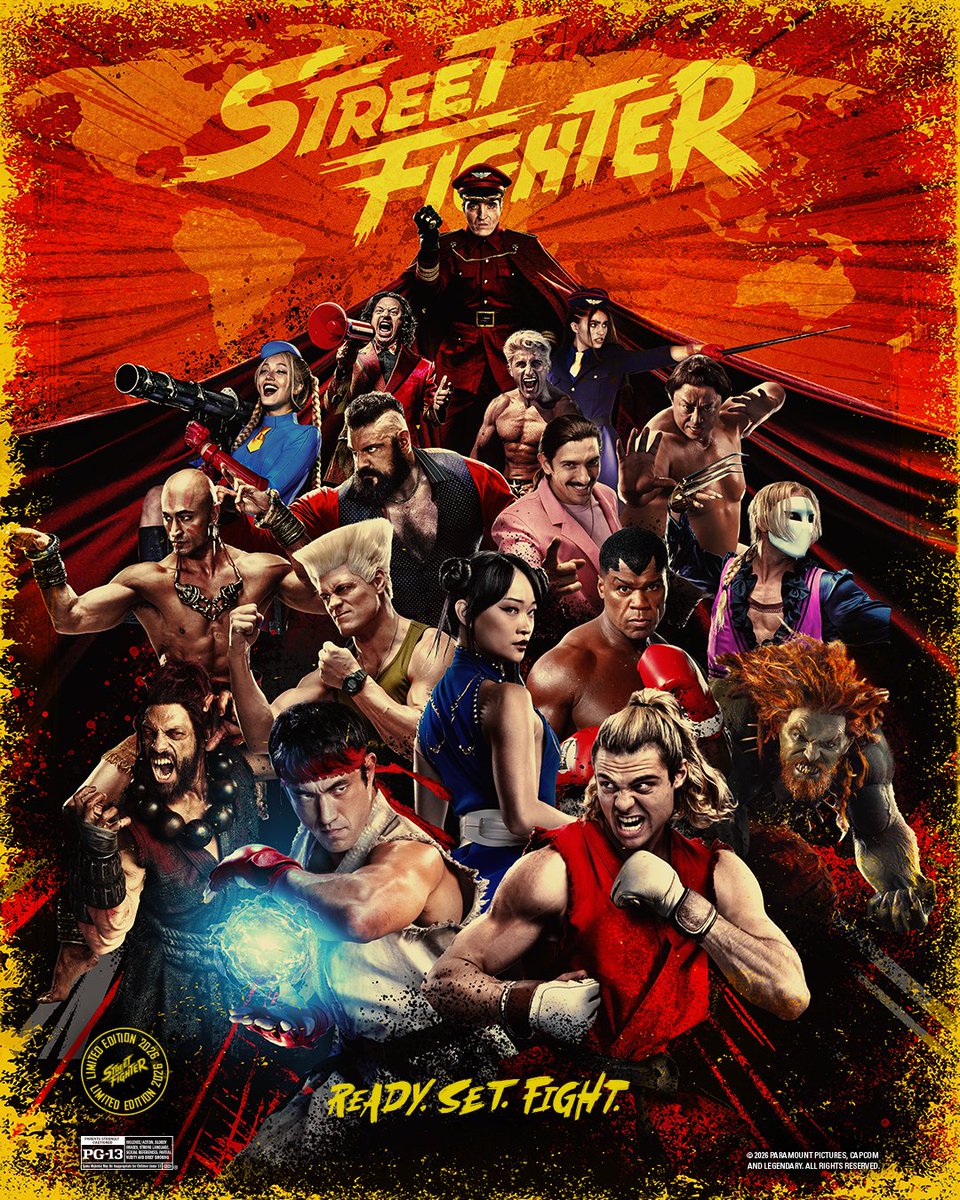 Street_Fighter's tweet photo. The fight continues! 👊🔥 See #StreetFighterMovie in theaters Saturday, October 24, and score an exclusive Week 2 Collector’s Print! Available at participating theaters, while supplies last. Get tickets now! https://t.co/wQVx9GiYcj https://t.co/Yqn5vVuSBR