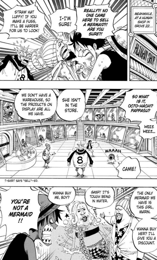 Mr__Usher's tweet photo. "Si luffy viera como saquean defendería el negocio"

Luffy hubiera pasado de largo no es un héroe cabron, o incluso aprovecharia para robar, ya ha robado antes, le valió verga ver gente esclavizada. Actúa solo en casos extremos o si sus amigos están involucrados nomas. https://t.co/w9qqmWSwNn