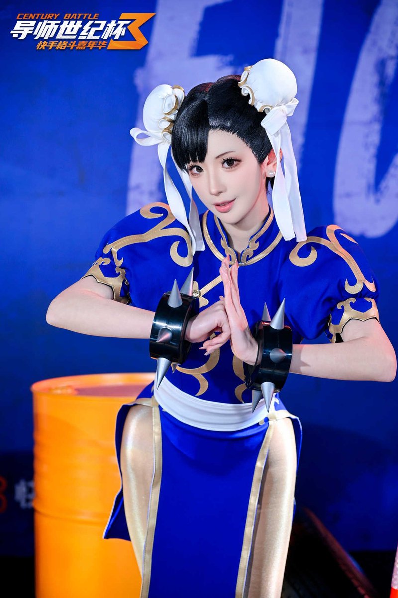 kiyocosplay's tweet photo. Throwback to my Chun-Li cosplay while guesting at an event in Chengdu in 2024! 💙💪 https://t.co/MSkQ2M0nfN