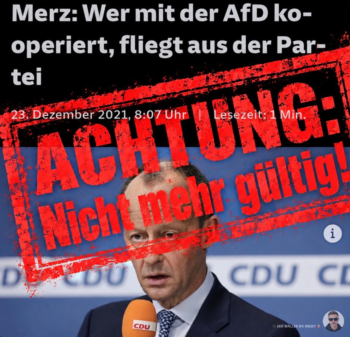 MarieKraemer10's tweet photo. @VriesChristoph Dammbruch? Sondergleichen?
#CDUfährtDeutschlandandieWand
#CDUCSU sind unwählbar. https://t.co/EphlPRUbfP