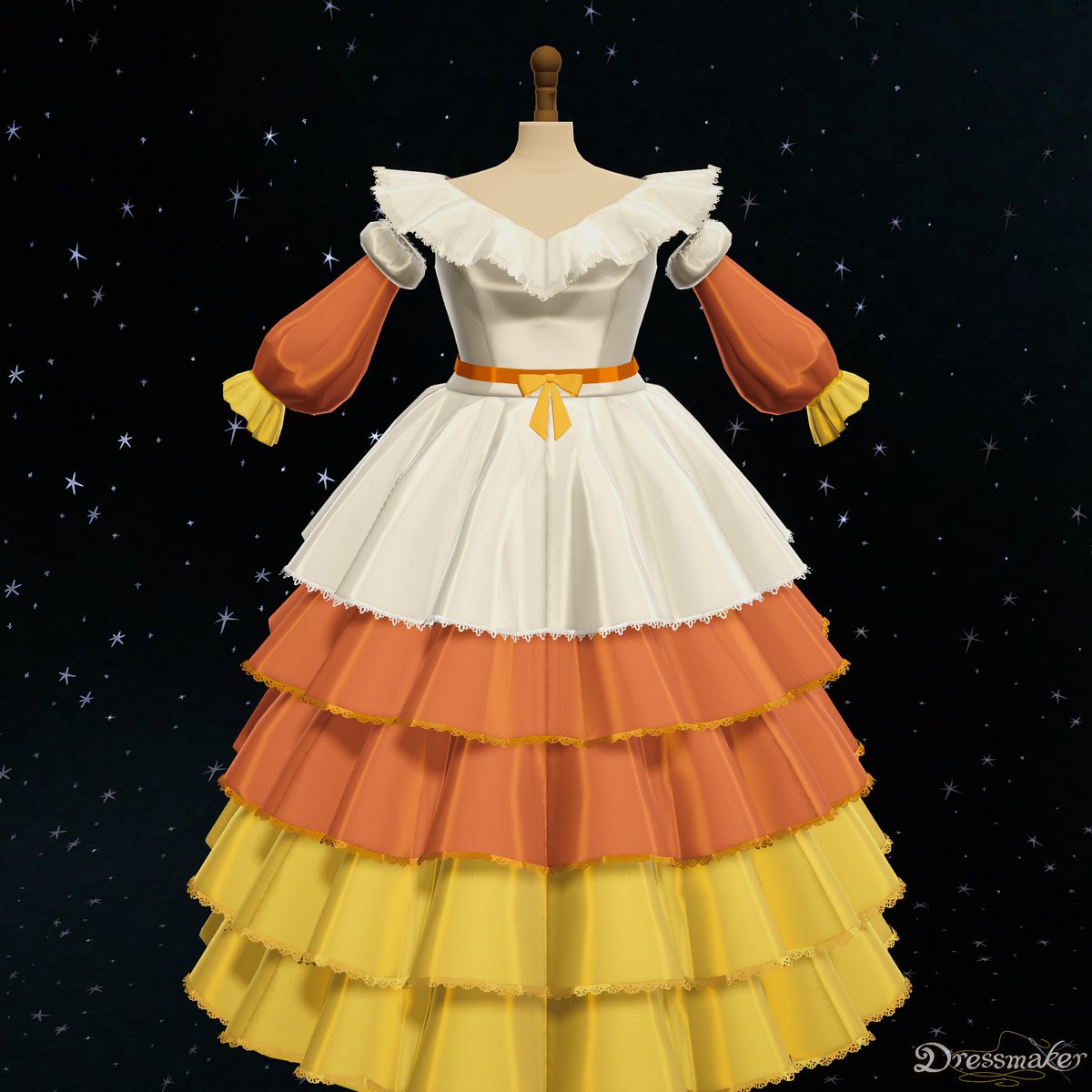 bricheesedraws's tweet photo. Day 19: candy corn #dressmaker #dresstober https://t.co/h44yYFFLrC