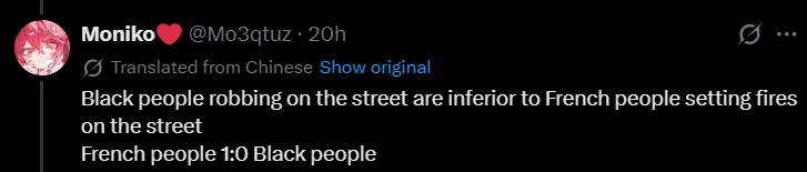 Tetorrid's tweet photo. @Mo3qtuz @Guimov1 @L2FAS_ @PangurBn10 "I don't have any racial discrimination" https://t.co/F4v1k45MB1