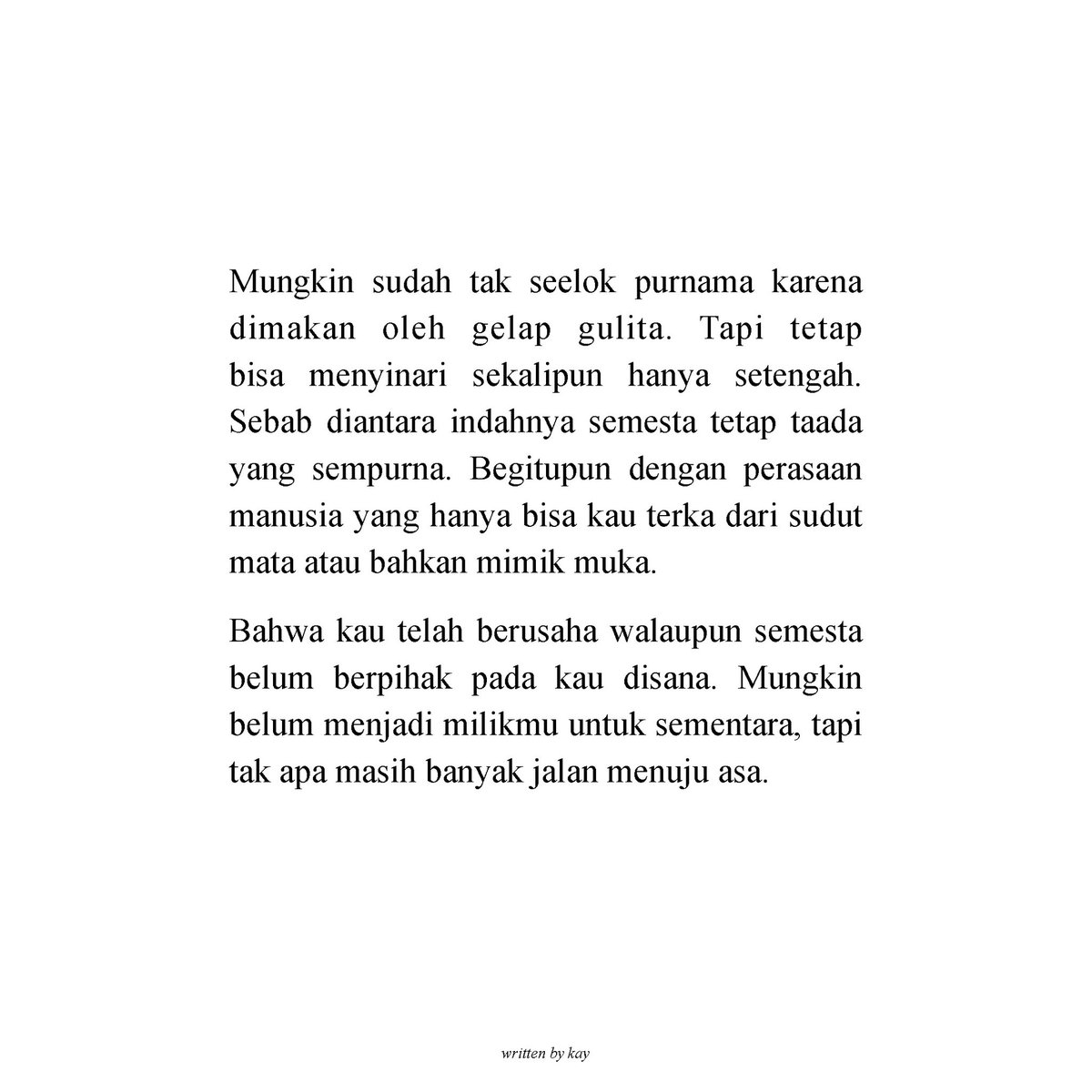 peotryours's tweet photo. Doa-doa baik sibuk silih berganti mengisi peran akan kesedihan yang menghampiri. Bahwa tak ada yang abadi begitu pula dengan getirnya sunyi 🤎

#2026MAMAVOTE #NCTDREAM https://t.co/0twHMOOthY