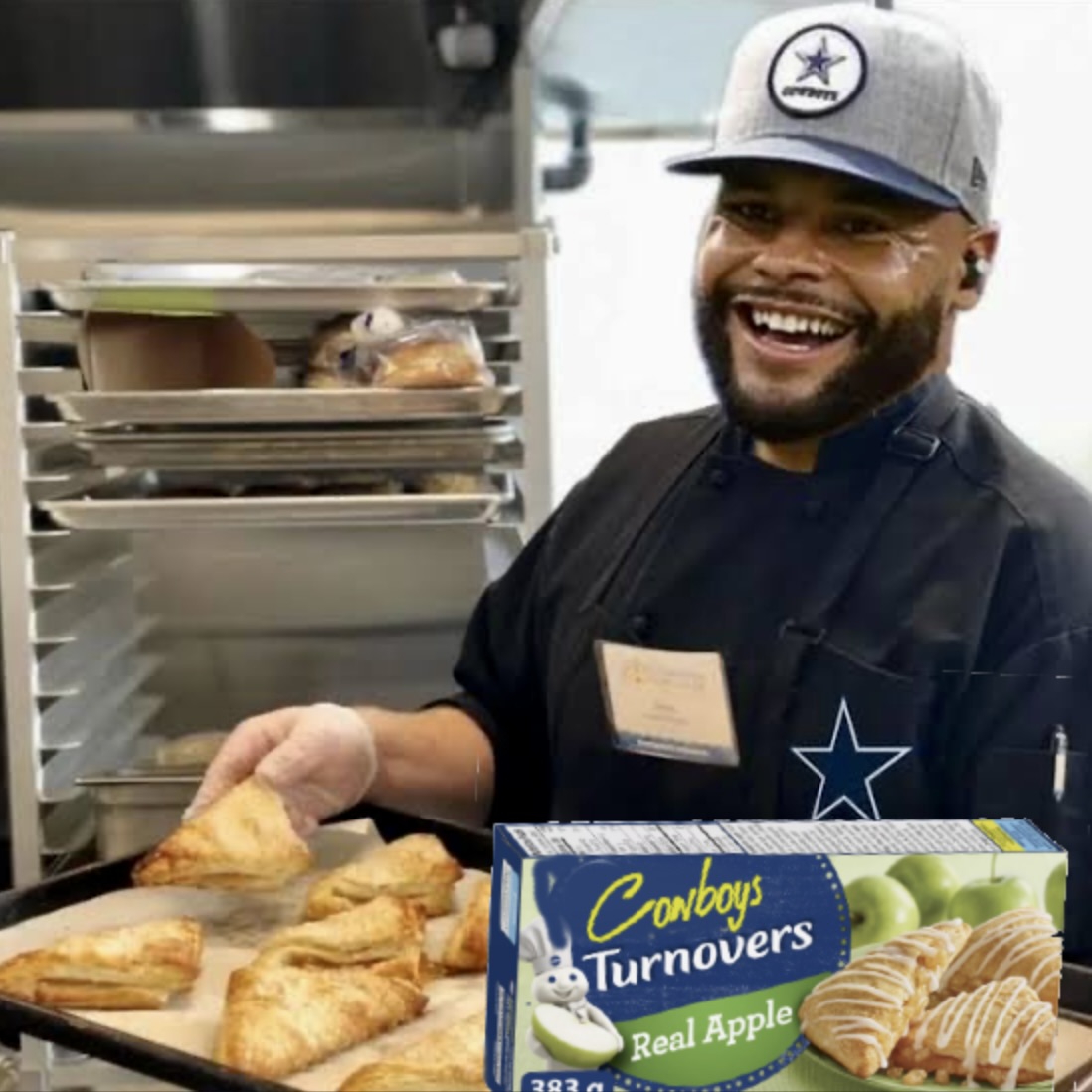 drefmc's tweet photo. @TheDallasNation No he couldn't . He was too busy " baking" turnovers ! 😂 https://t.co/GVadgbQtIV