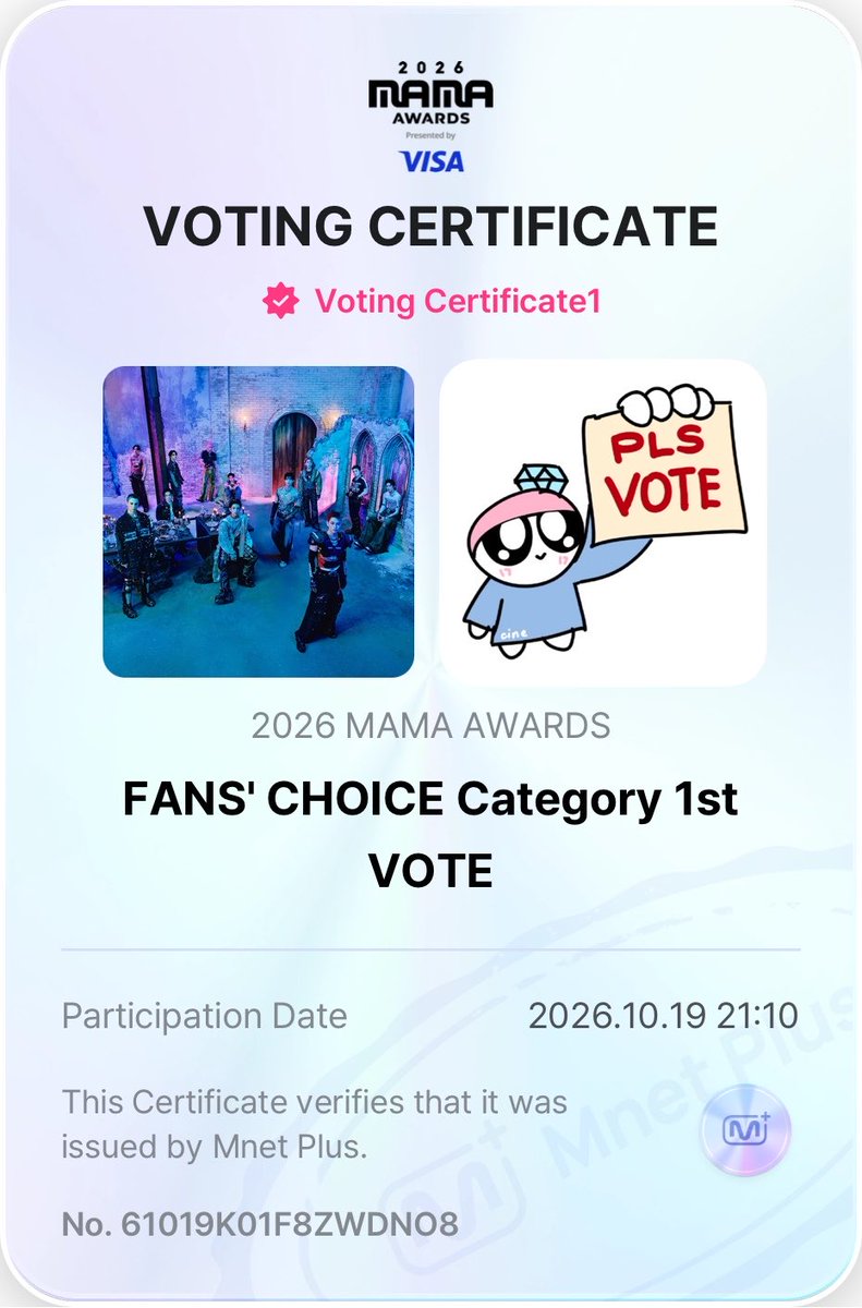 sanixseventeen's tweet photo. carats the vote has reset!! if you haven’t voted for seventeen yet pls go vote we’re at #11 rn and we need to get into the top 10

#2026MAMAVOTE #SEVENTEEN https://t.co/a531imXaoe