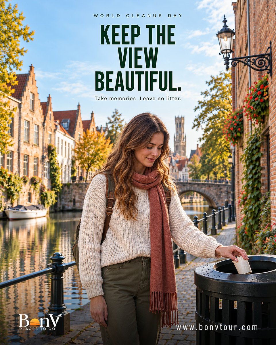 olsenjasmizv's tweet photo. Keep the view beautiful! This World Cleanup Day, travel responsibly: take memories, leave no litter, and help preserve the places we explore for generations. What’s your favorite eco-friendly travel habit? https://t.co/y4SP2uymma