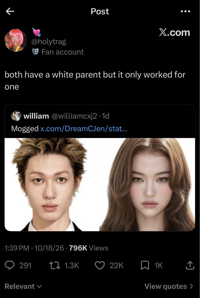 samisoulx's tweet photo. Imagine hating Cortis so much that you use ai on Martin, talk like a white supremacist (apparently “holytrag” person is black btw), and 2nd person is mad bc James spoke out against toxic masculinity 
What has kpop stan twt become? I knew it can get toxic, but to this level??? https://t.co/aLE64GX5op